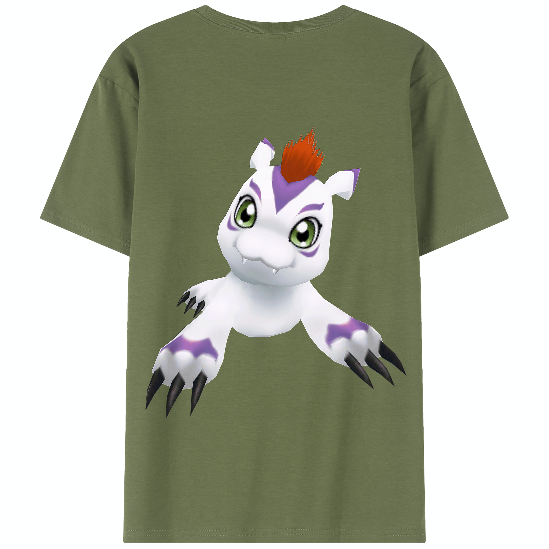 （画像用） Digimon デジタルモンスター/デジモン 綿100％半袖Tシャツ（背面プリント）
